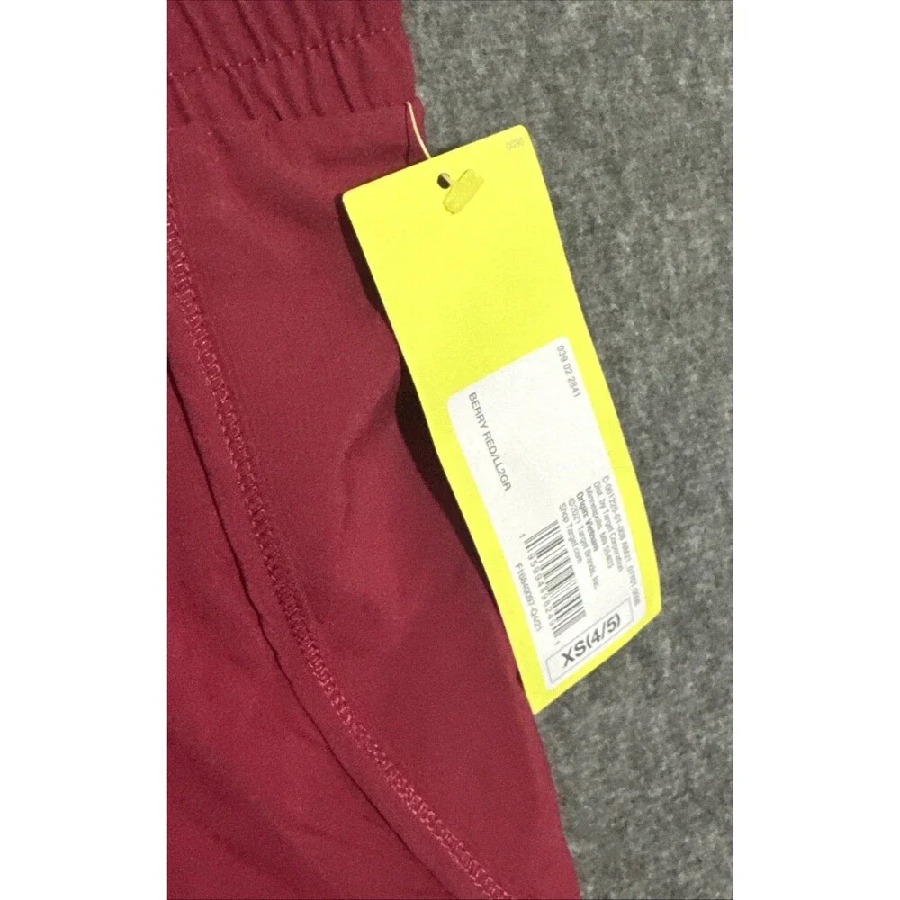 All In Motion Girl' Shorts 2 Pairs Orange Maroon Extra Small 4-5